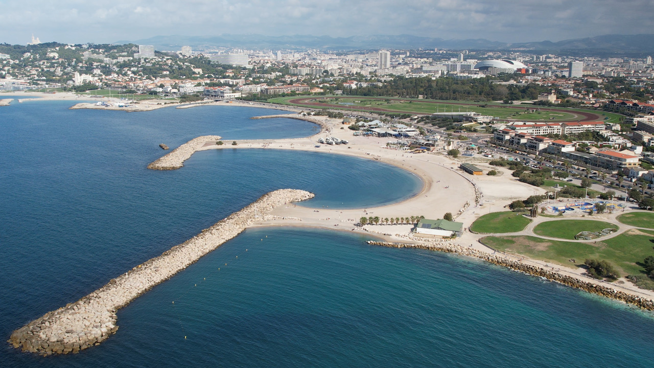 Le Prado vue du ciel